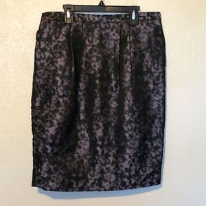 Liz Claiborne, size 6, black animal print skirt